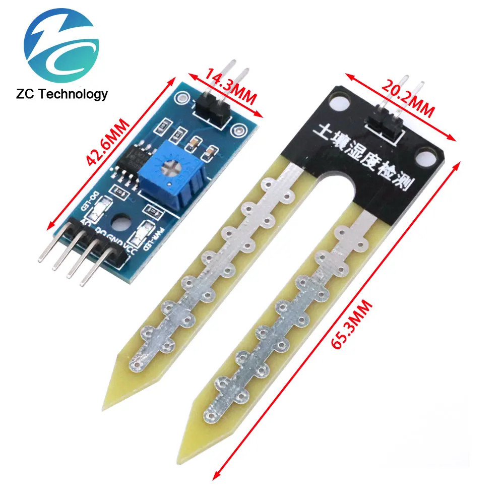 الالكترونيات الذكية رطوبة التربة الرطوبة كشف وحدة استشعار الرطوبة للوحة تطوير اردوينو لتقوم بها بنفسك روبوت السيارة الذكية #4