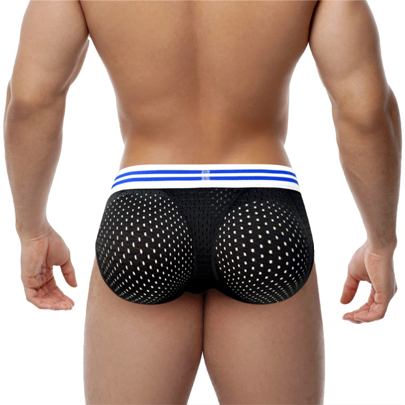 SexyMenFashion Breathable Quick-drying Cross-borderระเบิดModalตาข่ายแนวโน้มไม่มีรอยต่อกีฬากางเกงBreathable Padสะโพกเซ็กซี่ที่ไม่ซ้ํากันชุดชั้นในCoupleSurprise