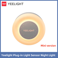 Yeelight Plug-in Light Sensor Night Light 100-240V Warm Color 0.25W Energy Saving 2700K Lighting Light Sensor EU Plug