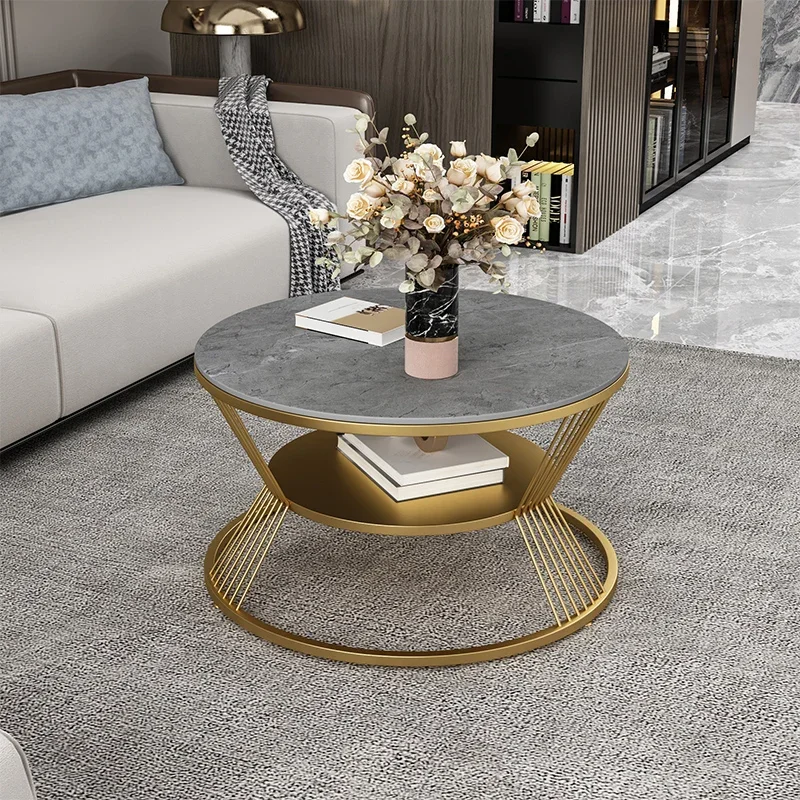 Luxury Aesthetic Coffee Table Entryway Center Hotel Round Modern Office Service Magazine Tea Table Office Muebles Home Furniture