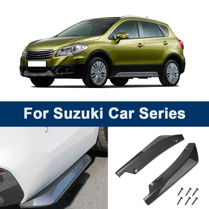 

For Suzuki Swift Vitara Jimny SX4 Baleno Ertiga Celerio Rear Bumper Lip Diffuser Splitter ABS Easy Install Sporty Exterior Kit