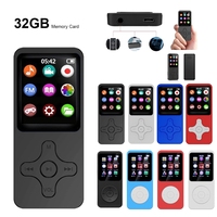 MP3 Player Bluetooth-compatible5.0 Portable HiFi Music Speaker Radio with 32GB Card Walking Running Digital Audio Recorder