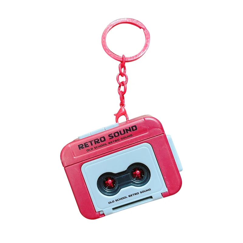 Pendentif de clé de voiture de dessin animé Sound Out, enregistreur de musique, sac JOCouple, petit cadeau