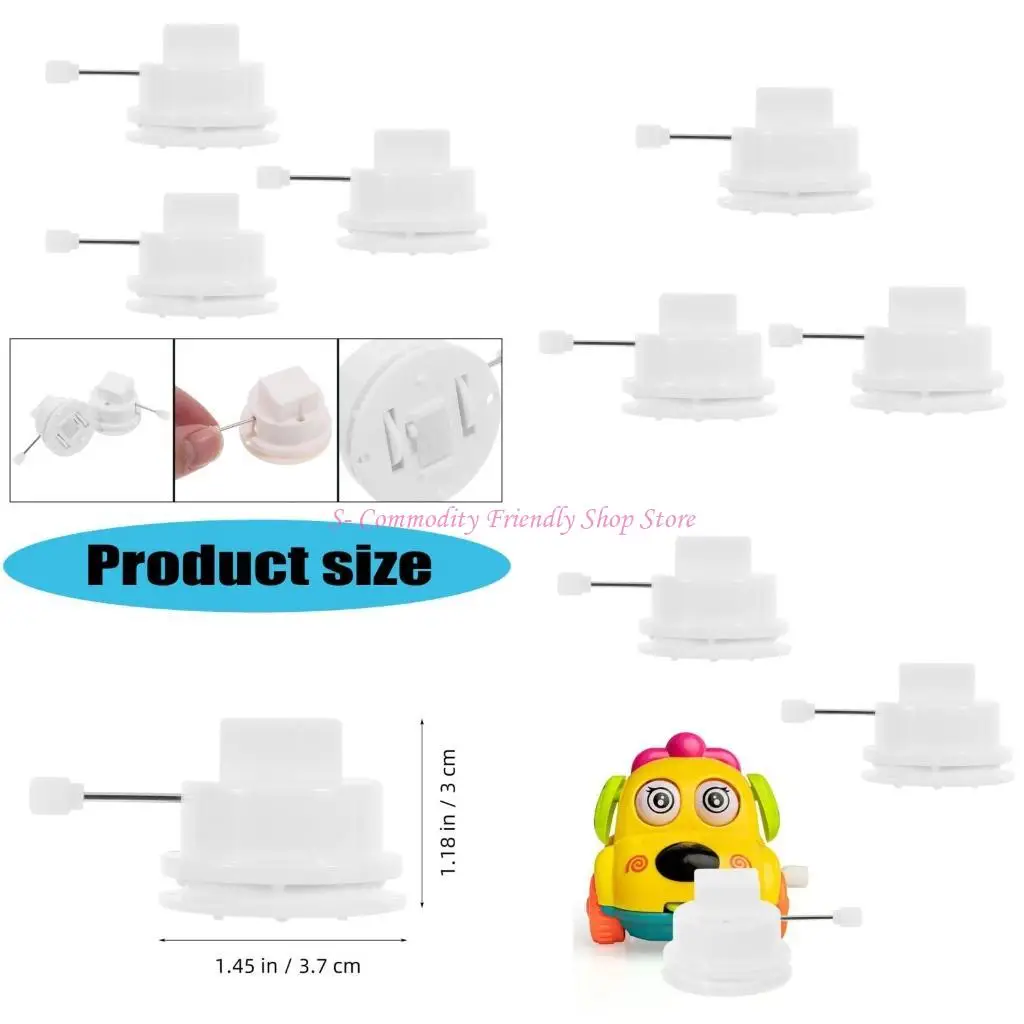 85AE Wind Up Mechanism 3PCS Plastic Interactive Creative for Craft Enthusiasts Project Clockworks Toy Replacement Movement