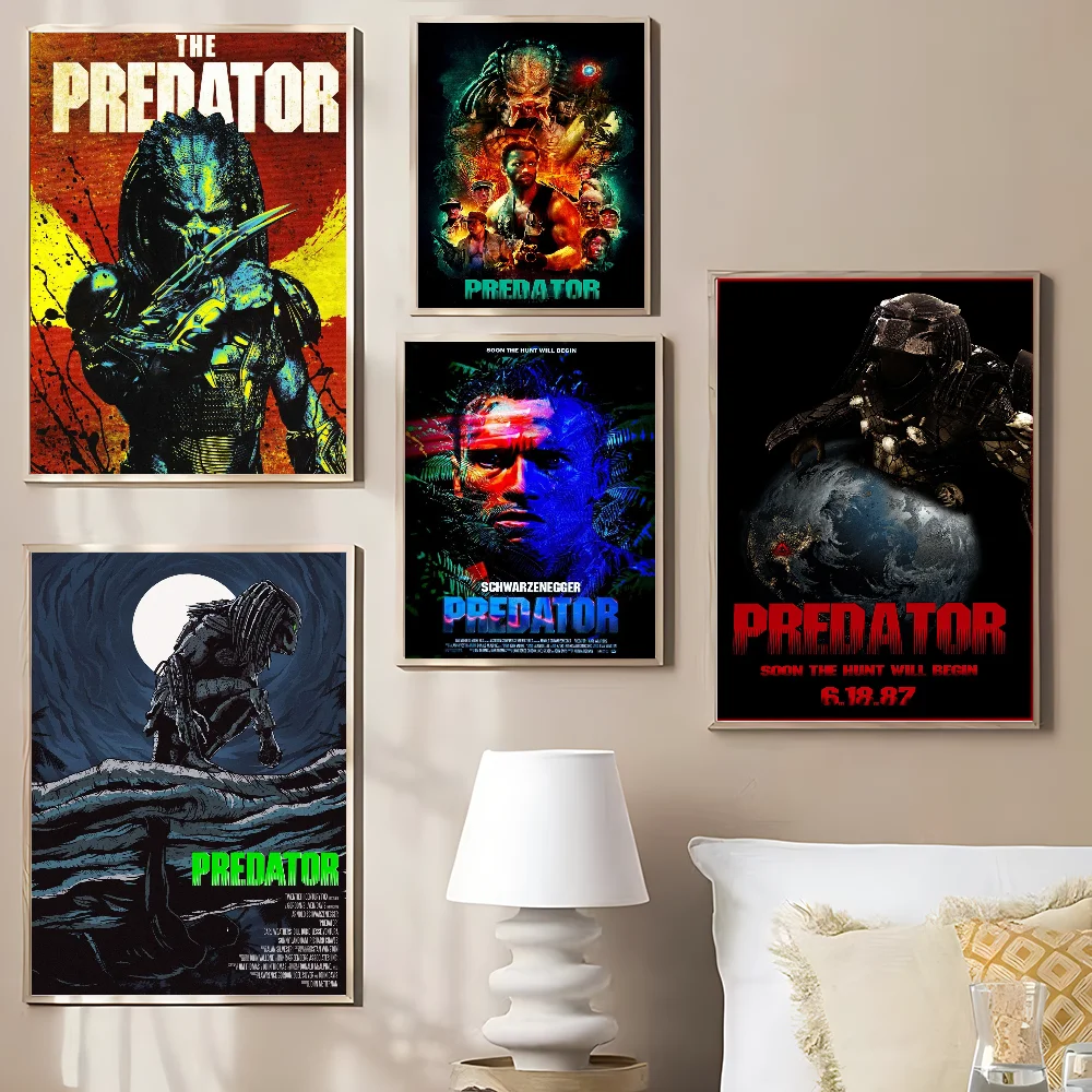 ملصق أنيمي الكلاسيكي المفترس ، ملصق ورقي مقاوم للماء ، ديكور حائط ، قهوة ، منزل ، بار ، غرفة