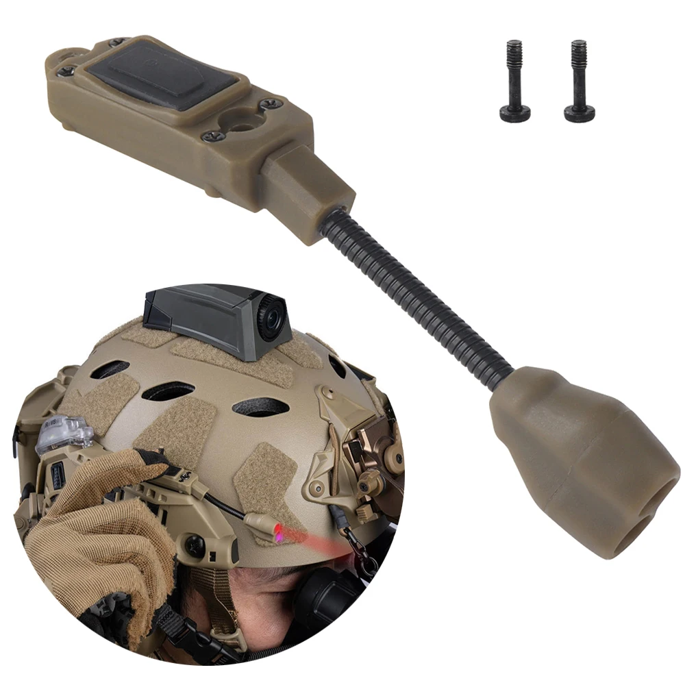 Tactical Helmet Light, 2 Modes Modular ARC Rail LED Flashlight, Outdoor Night Lighting, Hunting CS Training ARC Helmet IR Lamp