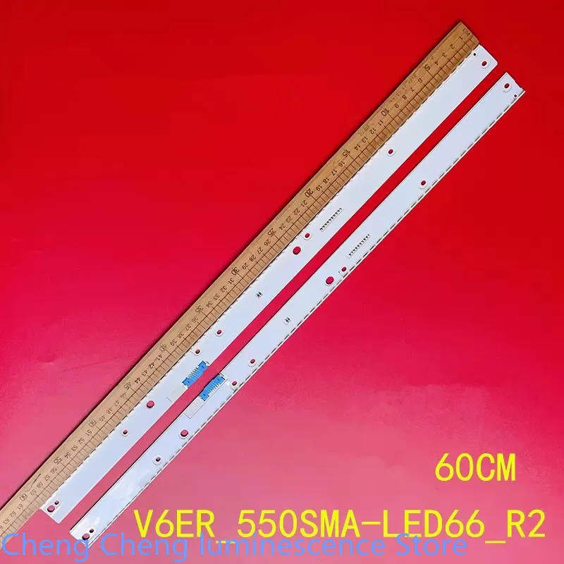 FOR Samsung UE55KU6670 UA55MU6700JXXZ UA55MUF40SXXZ MU6700JX 60CM 66LED 100%NEW  LED backlight strip