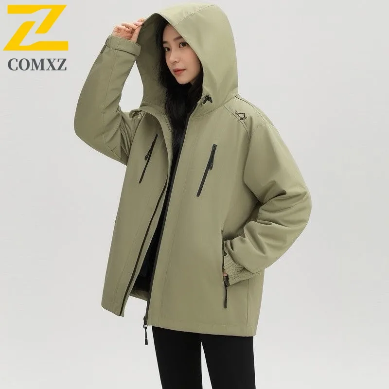 

Уличные куртки, удобные походные куртки с капюшоном и карманом на молнии, ветровка для приключений и кемпинга, дорожное пальто Gorpcore, мужская одежда