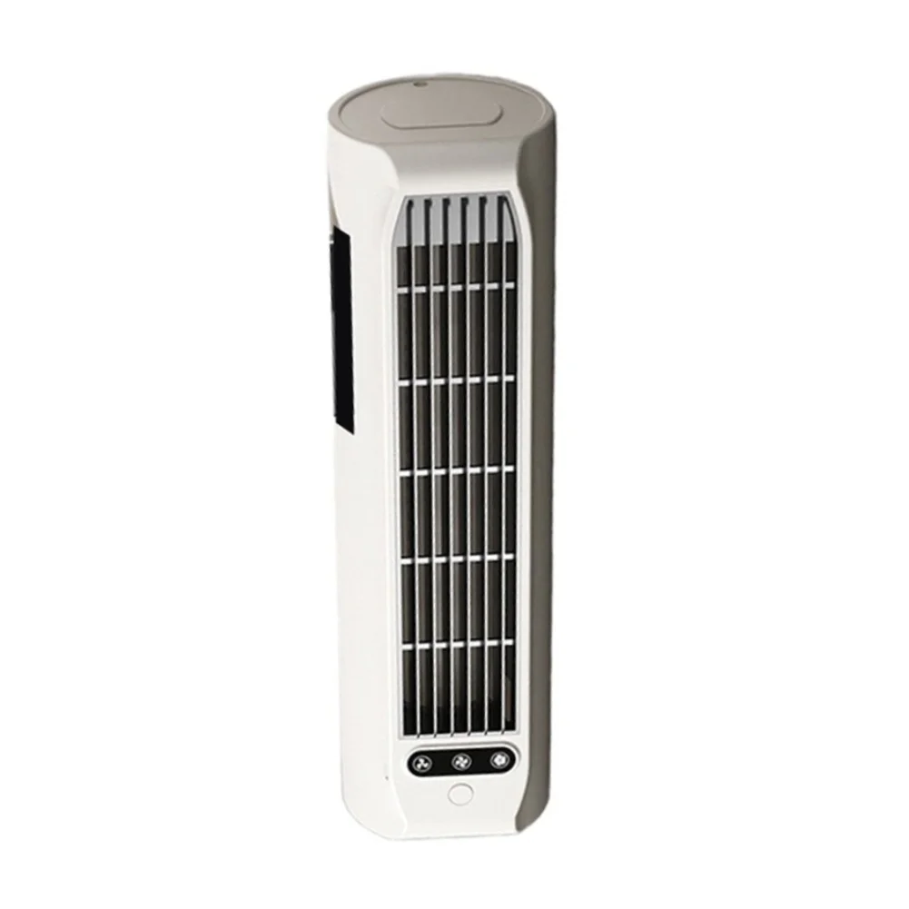 1Pcs Bladeless Wall Mounted Fan Quiet USB Rechargeable No Drilling Portable Tower Fan For Home Bedroom Office Cooling