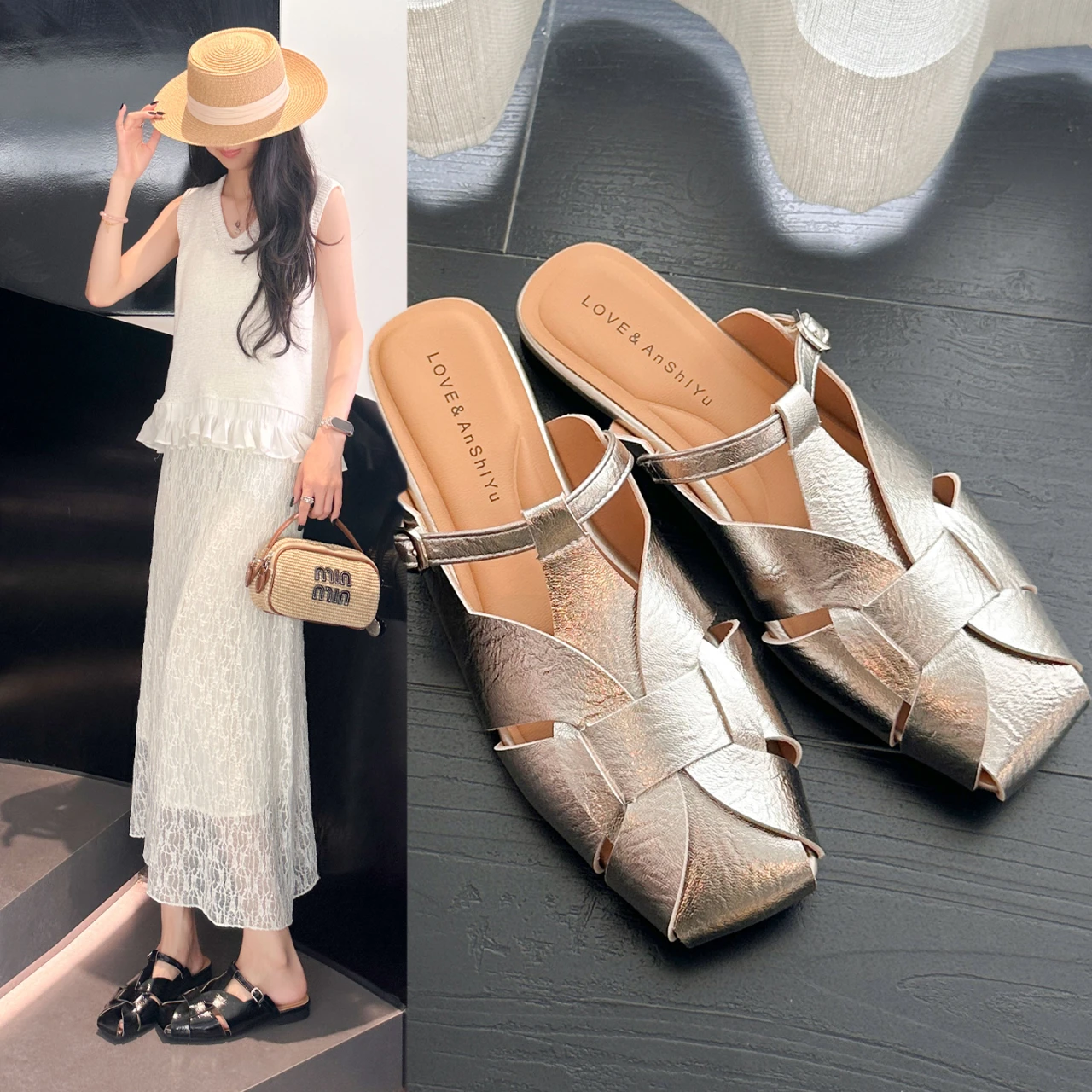 أحذية نسائية منسوجة على الطراز - مراجعة Women Shoes Us To Eu وسعره