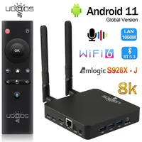 UGOOS AM8 AM8 PRO TV Box Android11 Amlogic S928X-J 4GB/8GB 32GB/64GB 1000M AVI BT5.3 Wifi6 Dolby Audio 8K Media Player