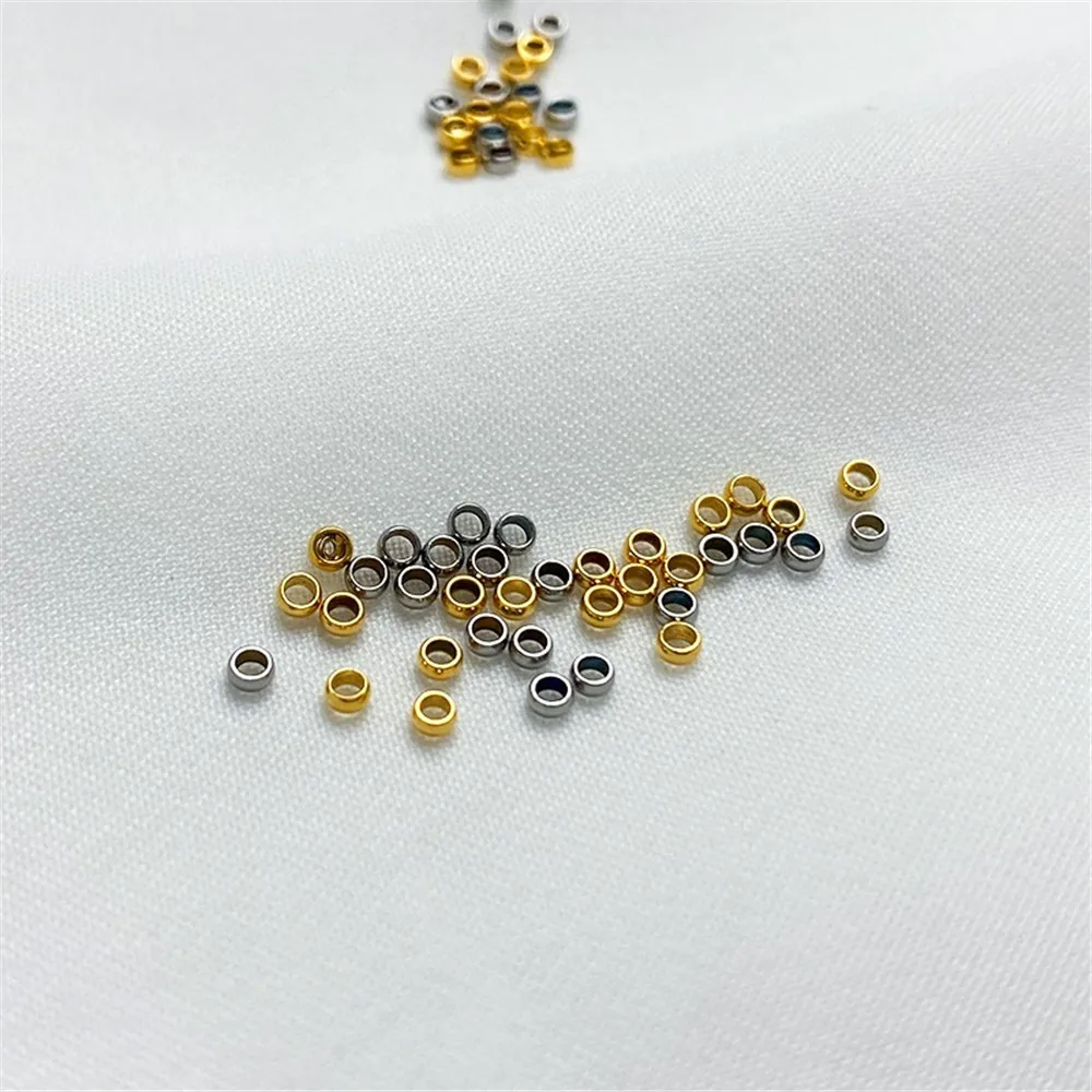 

Stainless Steel Positioning Beads Loose Beads Handmade DIY String Bracelet Necklace Jewelry Material Fixing Accessories