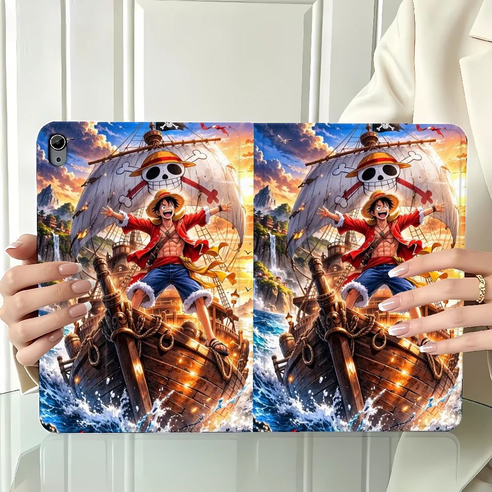 with Pencil Slot Case for Apple iPad 10th 7/8/9th Air 11 13 M4 M3 M2 A16 2026 Pro11 13 Air 4/5/6th One Pieces Cartoon
