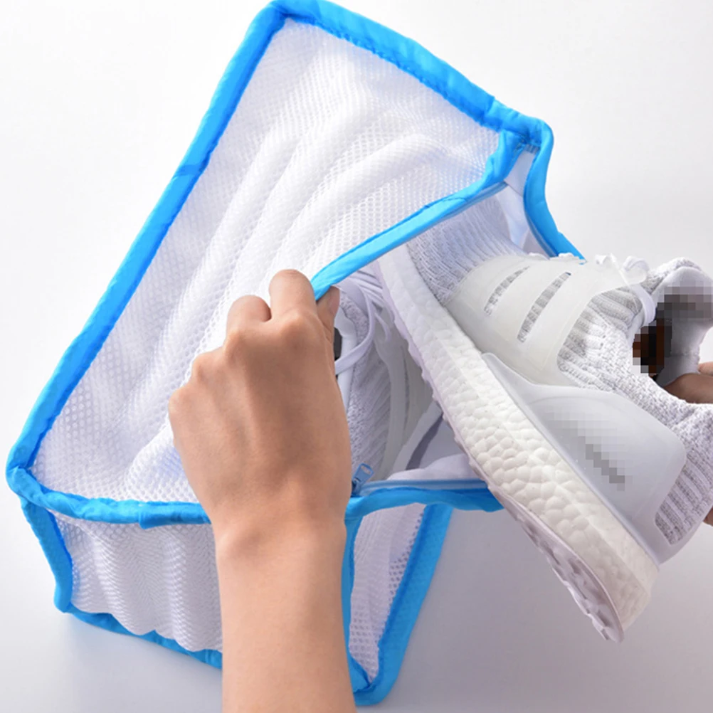 

Shoes Mesh Laundry Bag Shoes Wash Bag for Travel Camping Household Storage Fine Mesh Water Flow Resilience