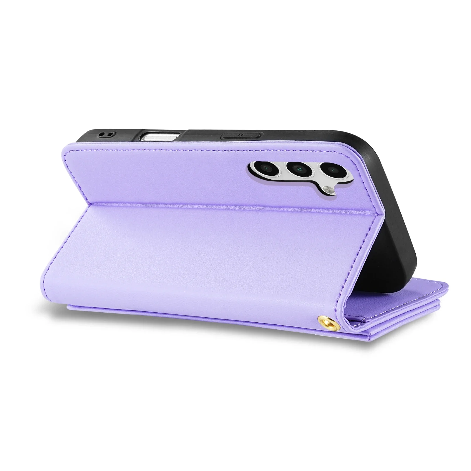 Brieftaschen-Lederhülle mit Reißverschluss, Kartenfächern, Ständer und Magnetverschluss für Samsung Galaxy S26 Ultra S25 Plus S24 FE S23 S22 – Detail 16