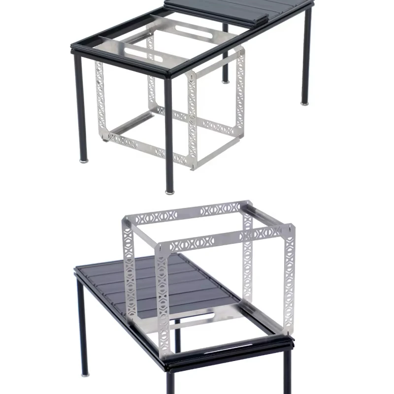 

Outdoor Camping Table One Unit Up Down Hanger IGT Table Accessories Stainless Steel Rack Drainage Basket Hanger New