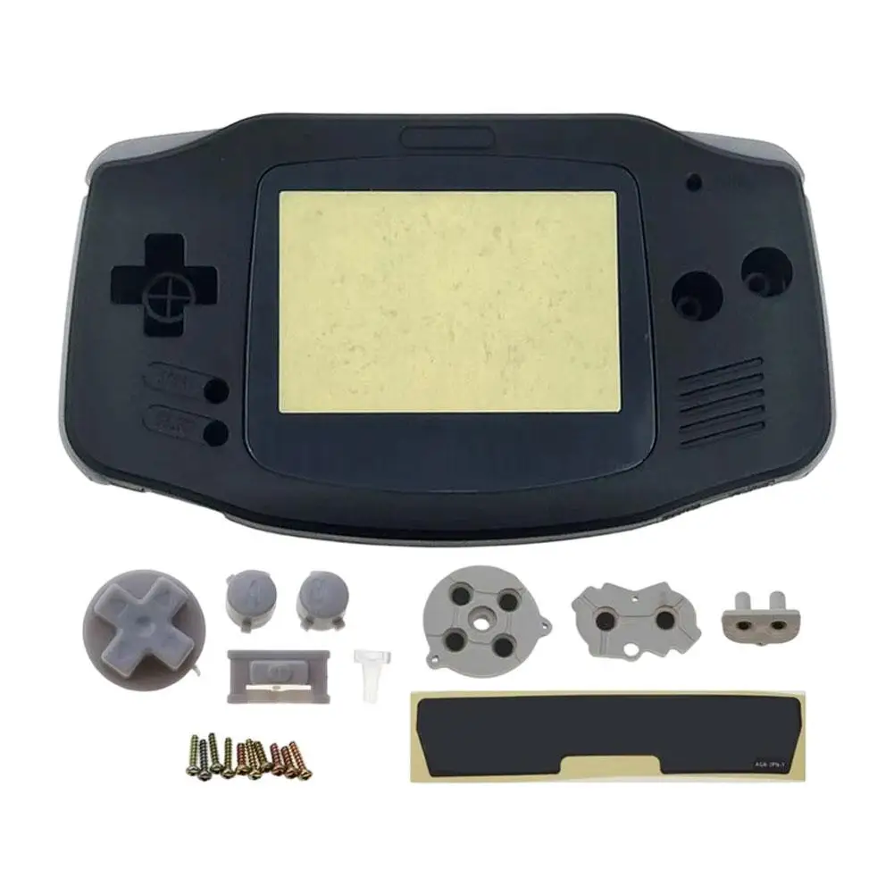Klare Ersatzgehäuseabdeckung mit Tasten, maßgeschneidert für Game Boy GBA, Ersatzgehäuse-Kit, DIY-Gehäuse