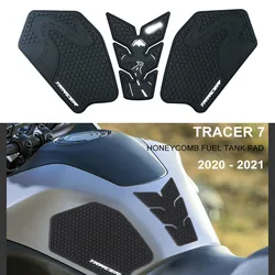 Almohadilla de tanque para Yamaha Tracer 7 GT Tracer 700 Tracer700 2021 2022 2023, almohadillas de tanque de combustible laterales, pegatina protectora, almohadilla de agarre de rodilla antideslizante