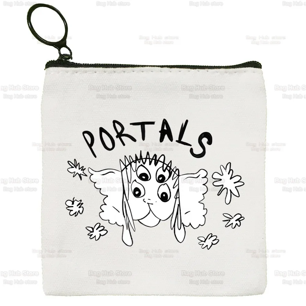 Melanie Martinez Portals Purse Cute Cartoon Key Case Lady Bag Coin Storage Bag Singer Music Canvas Coin