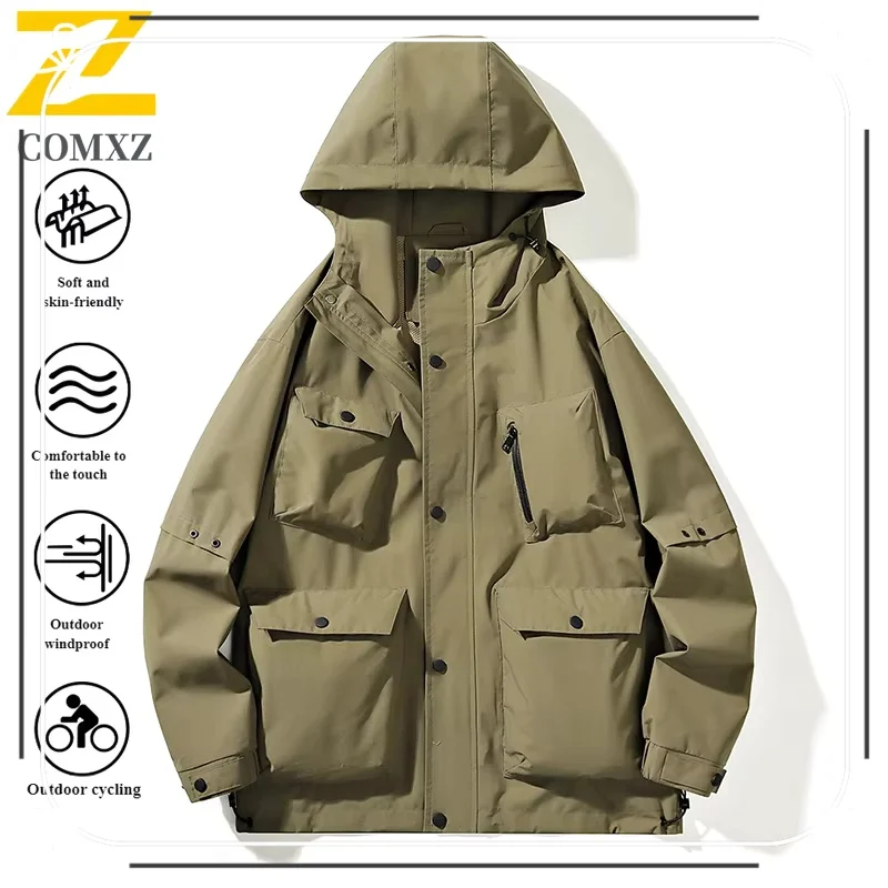

EiAO Jacket Couple's LightweightWindproof Waterproof Breathable Outdoor Coat for Hiking Camping Fishing Durable Spring Wear 2025