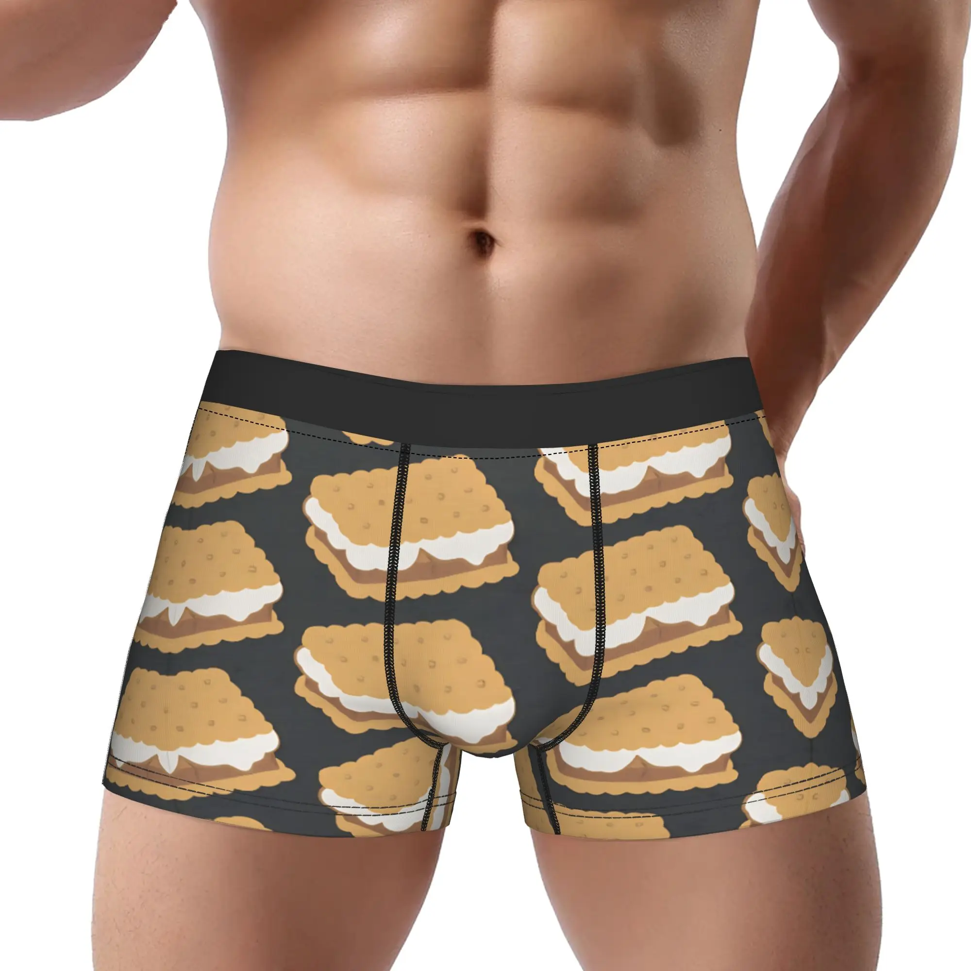 

1piece Top S'mores Underpants Breathbale Panties Male Underwear Ventilate Shorts