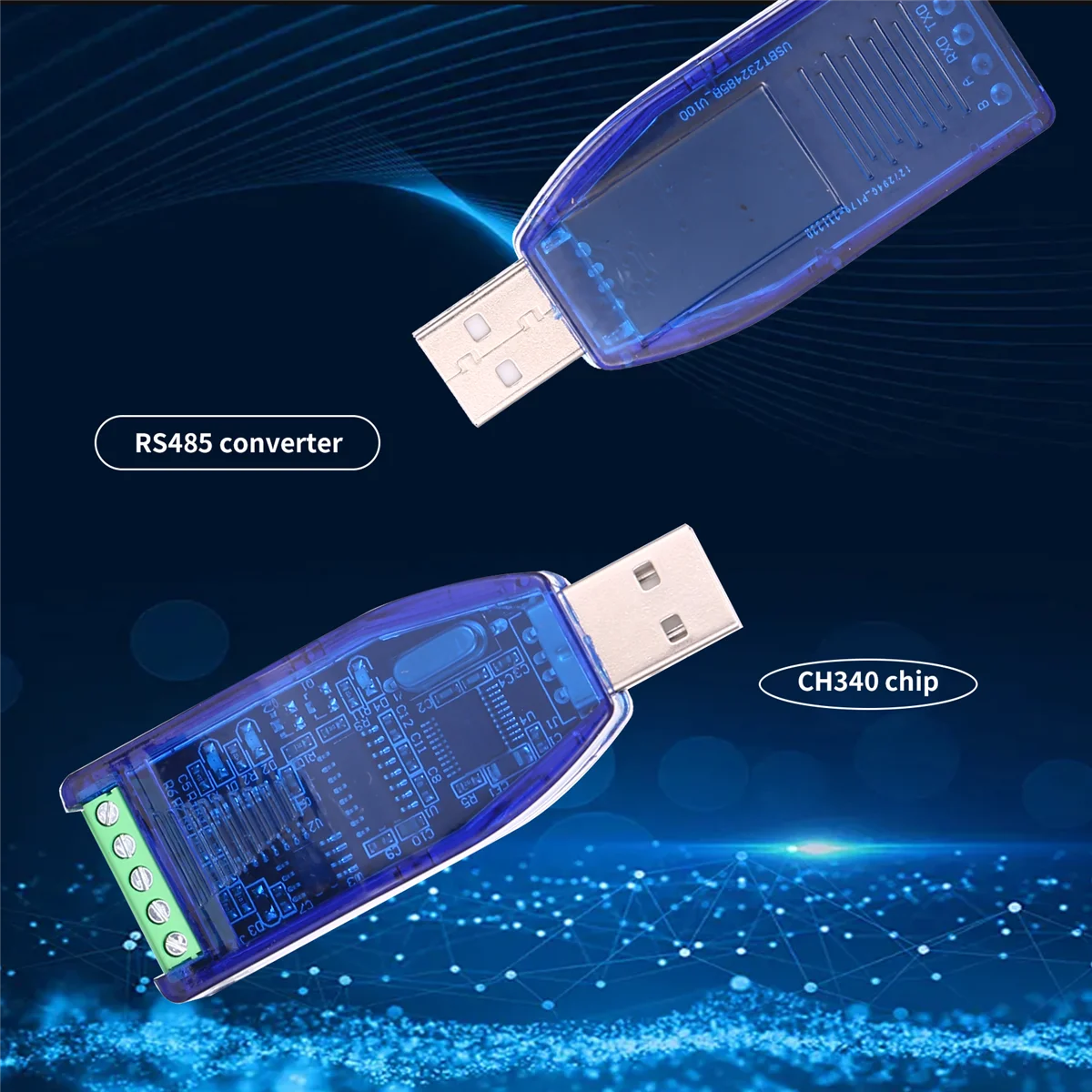 Convertisseur industriel USB vers RS485 et RS232, protection de mise à niveau, connecteur standard 485, compatibilité V2.0