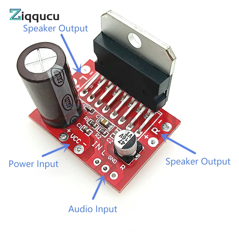 DC 9V-15V 38w Output Pre-Amplification Adjustable CD7379 Power Amplifier Board Preamplifier Module