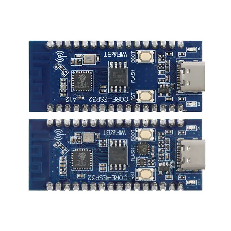 Carte de développement ESP32-C3, version classique/simplifiée, module de contrôle de programmation WiFi et Bluetooth, MOQ: 5