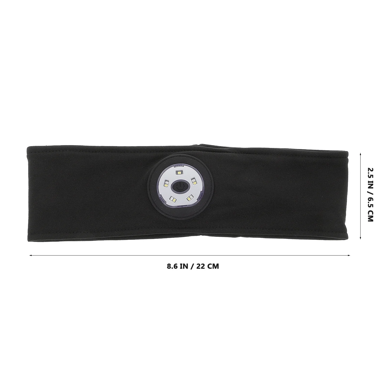 2 Stück LED-Stirnbänder, wiederaufladbar, USB-Laufschweißbänder, Unisex, Sport, Workout, Fitness, schweißabsorbierendes elastisches Band