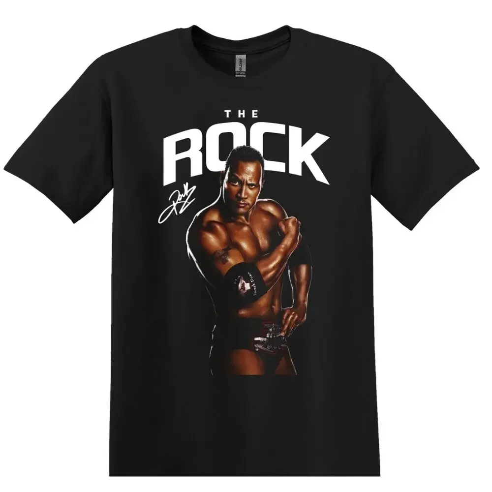 The Rock Wrestling T-Shirt Black  WWE