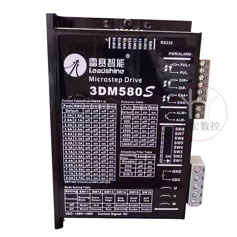 Высокопроизводительный шаговый двигатель Leadshine 57 и драйвер 3DM580S для резьбовых станков