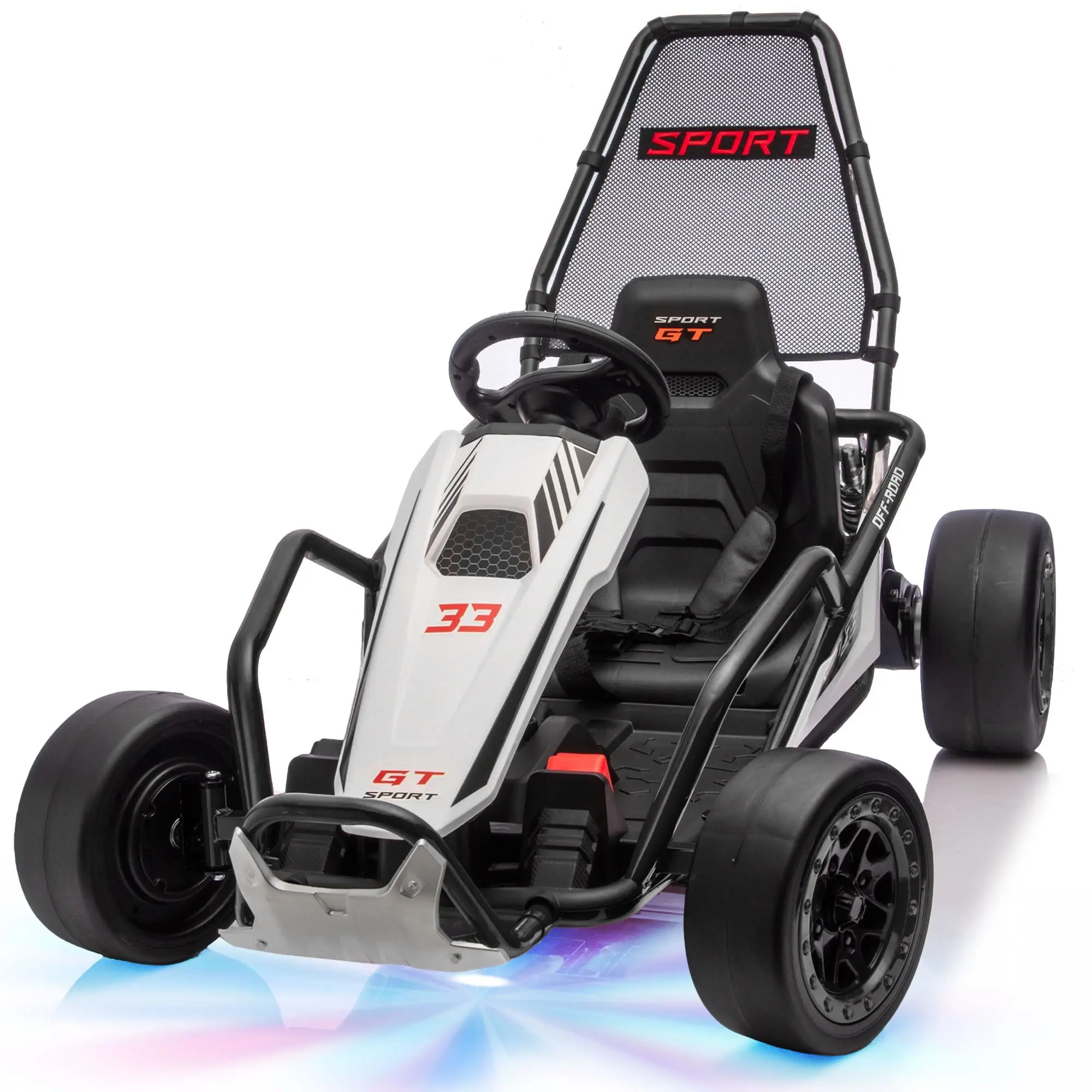 24V Drift Go Kart for Kids, 24V Outdoor Ride on Toy with EVA Wheel