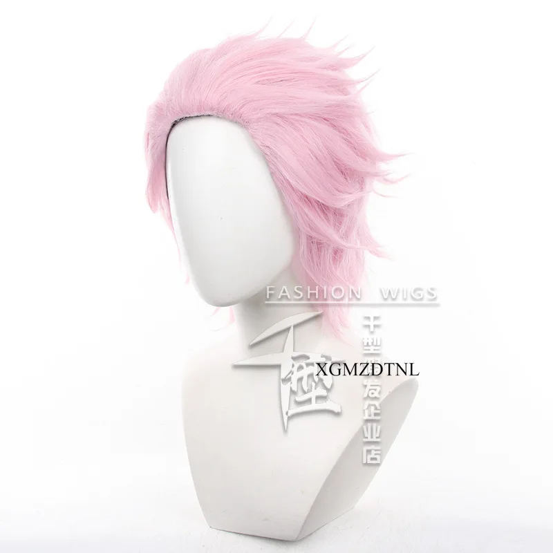 Kiryu Mitsuki Cosplay Wig 42cm Pink Synthetic Hair Anime WIND BREAKER Roleplay Halloween Party Cos Accessory+ Free Wig Cap