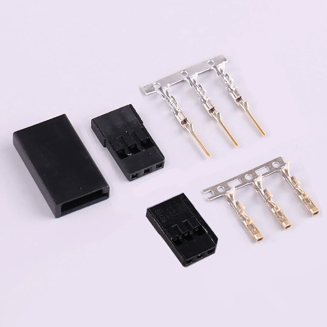 

10 PCS Futaba JR Servo Motor Plug DIY Female/Male Gold-plated DIY Extension Cable With Terminal Hardware