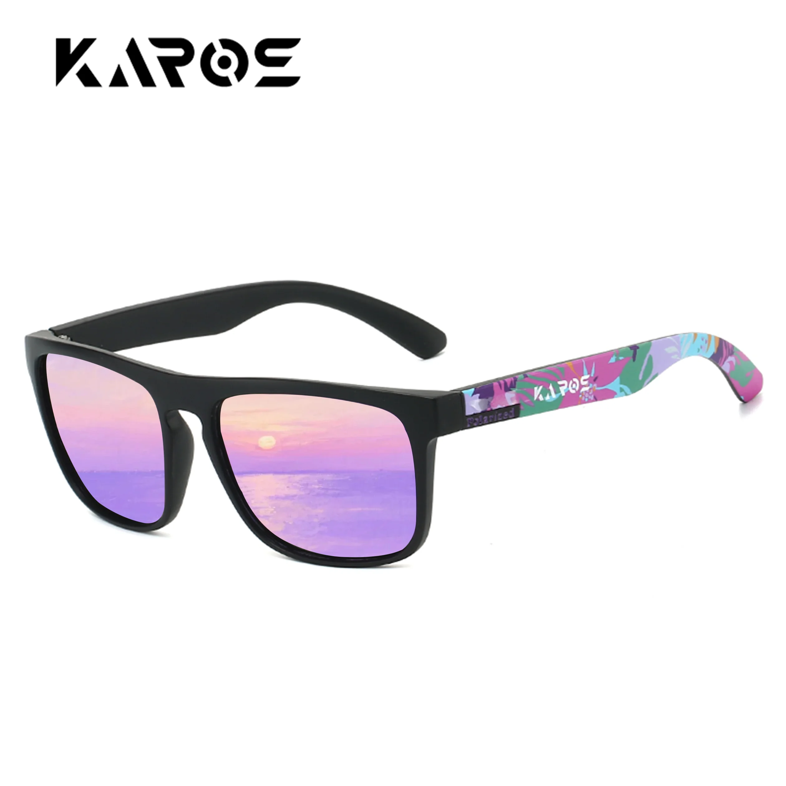 KAROS Square Men's Polarized Sunglasses Outdoors Lifestyle Coating Fishing Eyewear New Matching Colors Women Fashion Sunshades