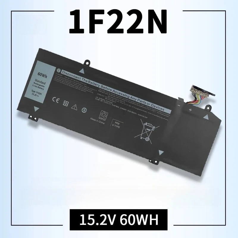 

1F22N Laptop Battery for Dell Alienware M15 P79F M17 R1 P37E P37E001 G7 7590 7790 G5 5590 D2783W D2743B D2843W HYWXJ JJPFK 60Wh