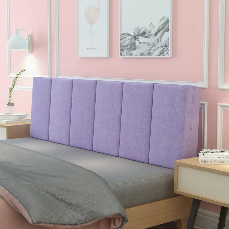 

Скандинавский однотонный большой чехол для изголовья для пары, мягкий высокий отскок, индивидуальная прикроватная подушка для изголовья, защитная подушка для талии