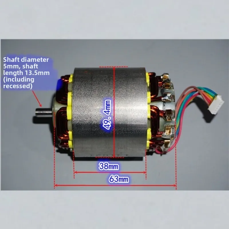 High Power Brushless Motor Tool Neodymium Strong Magnetic Inner Rotor High Speed Brushless Motor 12-18V 1000W