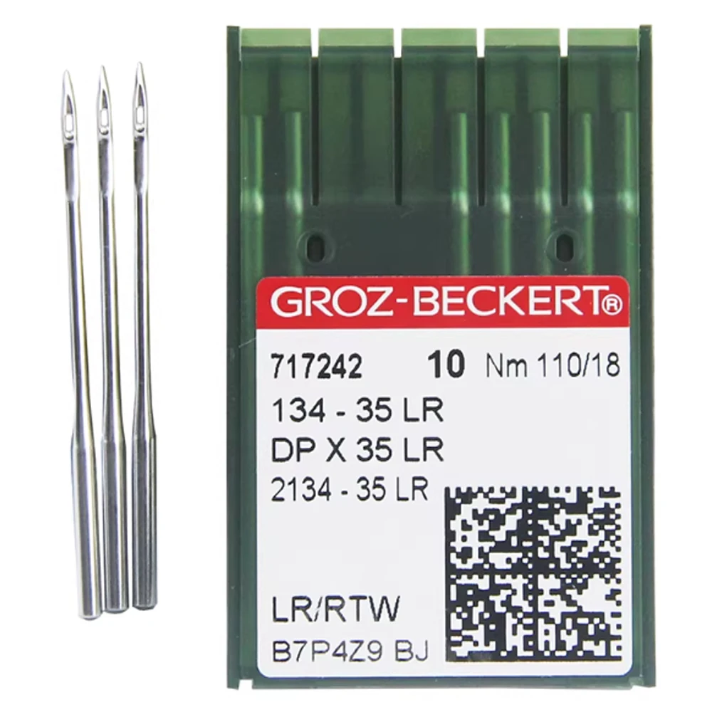 

【100 шт.】Иглы для швейных машин GROZ-BECKERT DPx35LR 134X35LR: кожевенные, короткие, для багажных изделий, промышленные. Запчасти.