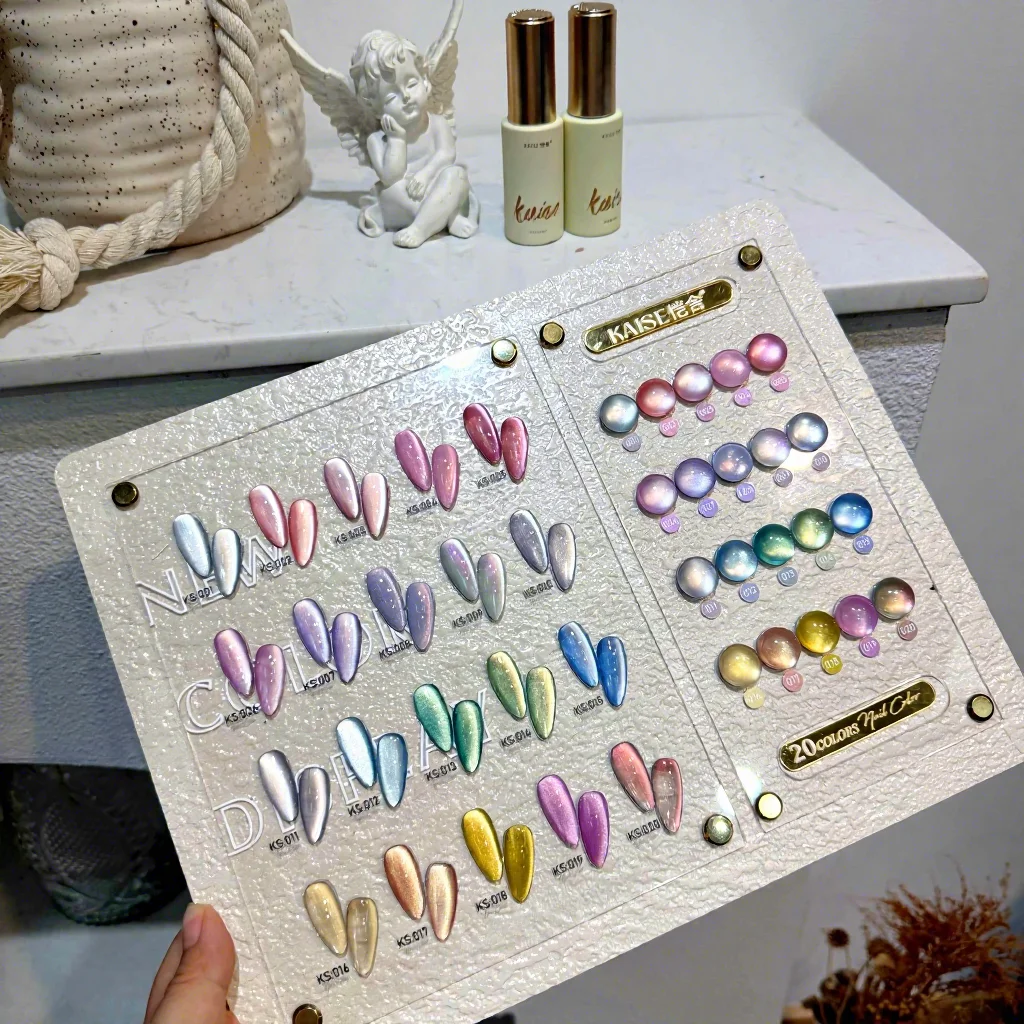 

KAISE 20 Colors Moonlight Cat Eye Nail Gel Set 2025 New Hot Sale Fashion HEMA-Free TPO-Free Non-toxic UV Gel for Salon Wholesale