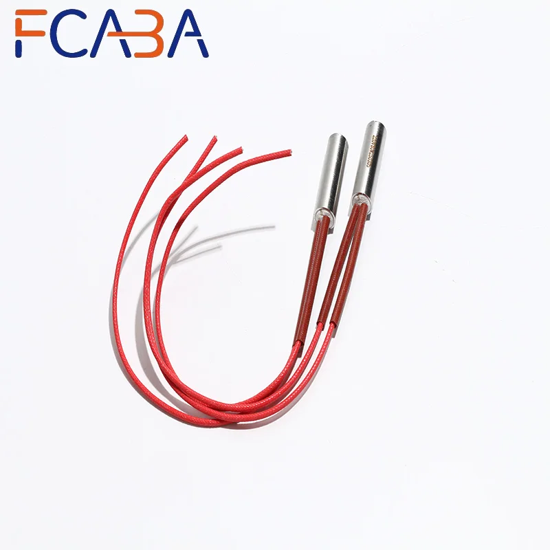 FCABA Heating Rod 201 Stainless Steel 10PCS 12mm 230~290mm Industrial Heater Element 110V/220V/380V 870W High Temperature Heater