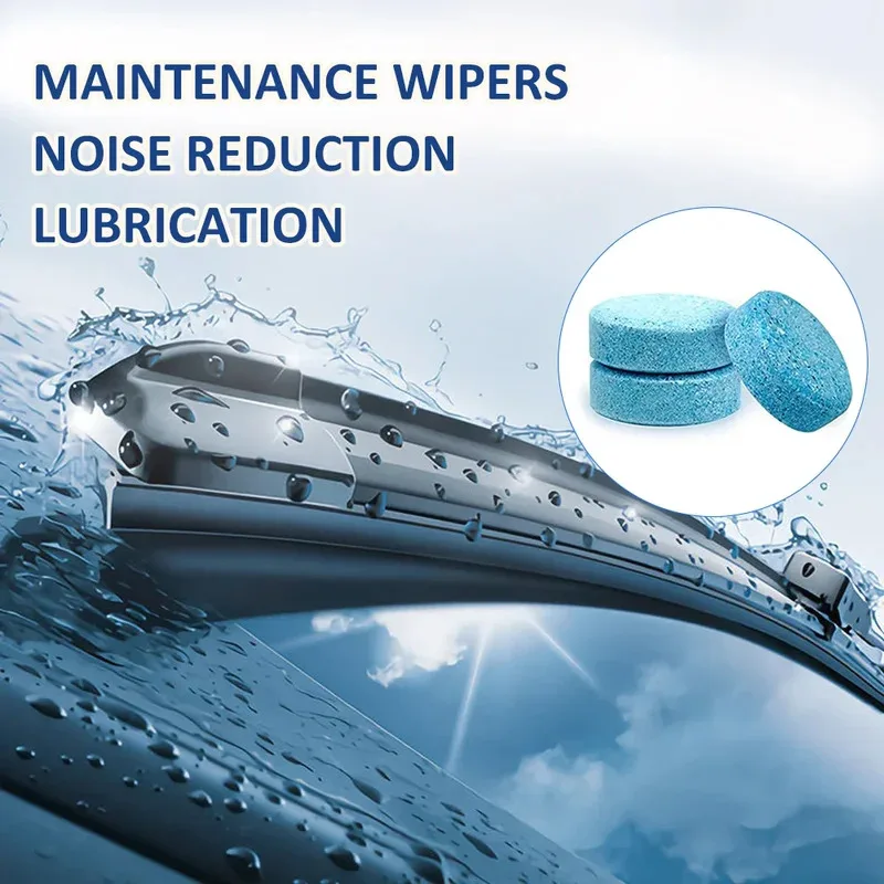 10/20/30/40/50/100pcs Car Windshield Glass Solid Cleaner Windscreen Wiper Effervescent Tablets Toilet Cleaning Car Accessories