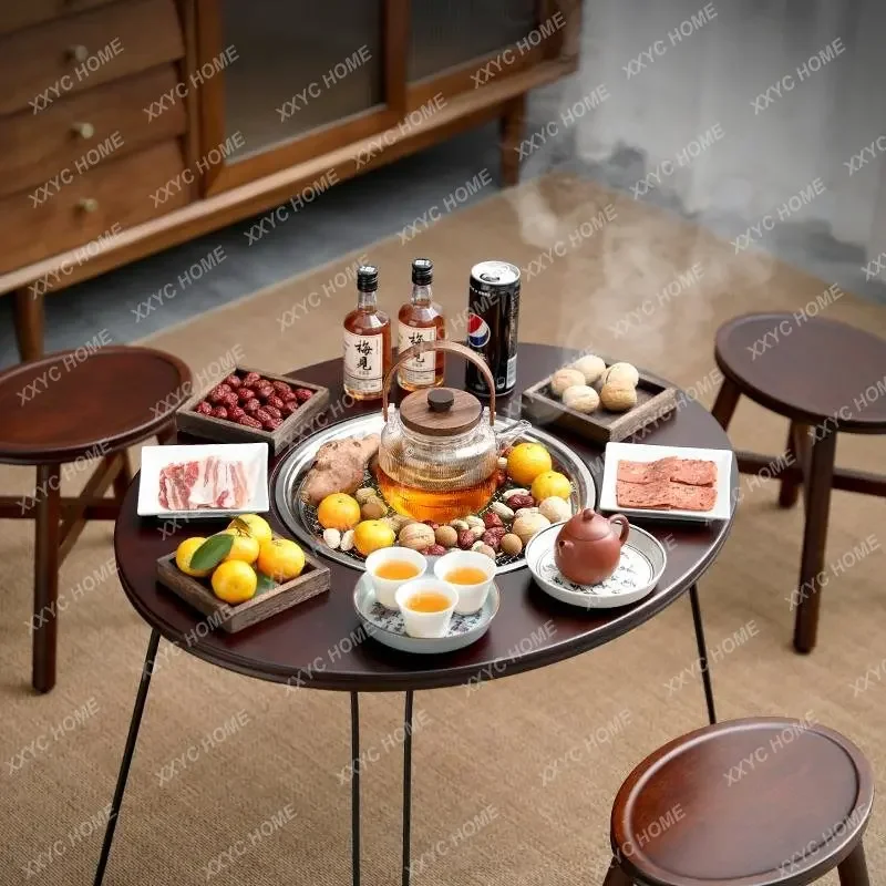 Stove Cooking Tea Table Home Indoor Outdoor Portable Barbecue Grill Charcoal Fire Baking Tea Stove Teapot Accessories Full Set