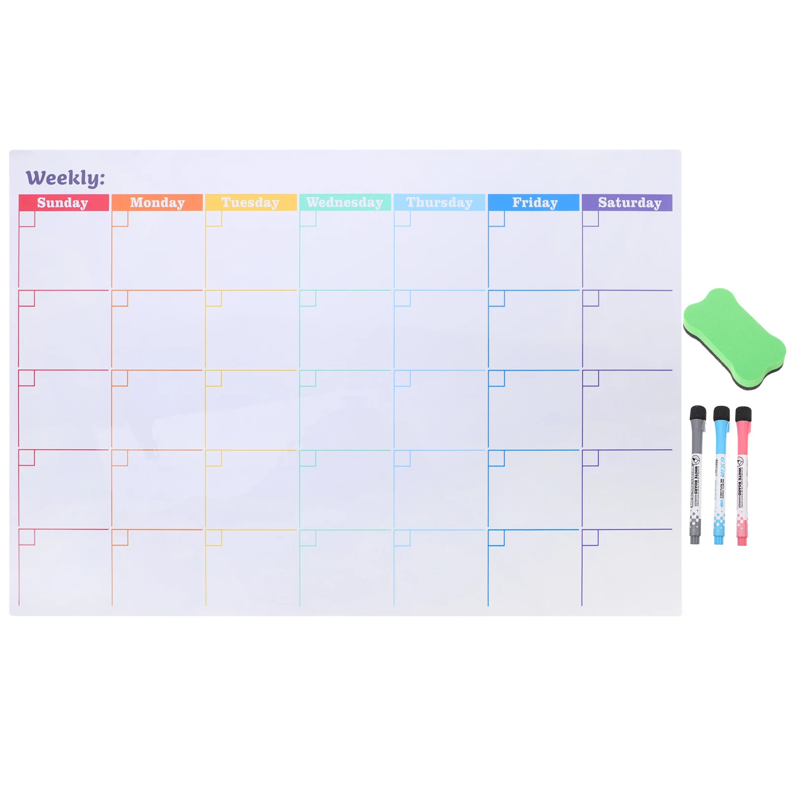 5 pçs magnético planejador mensal calendário seco apagar quadro branco para geladeira reutilizável superfície de escrita multiuso agenda placa