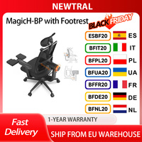 NEWTRAL MagicH-BP Ergonomic Chair with Footrest, Ultimate Comfort,Auto-Following Backrest,Adaptive Lower Backrest,Adaptive lower