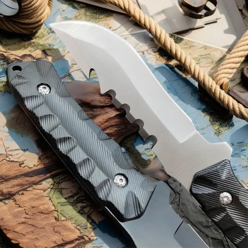 Outdoor camping with knives High-Hardness Knife EDC Fixed Blade Field Multi-purpose Survival Knife and Cutting Knife