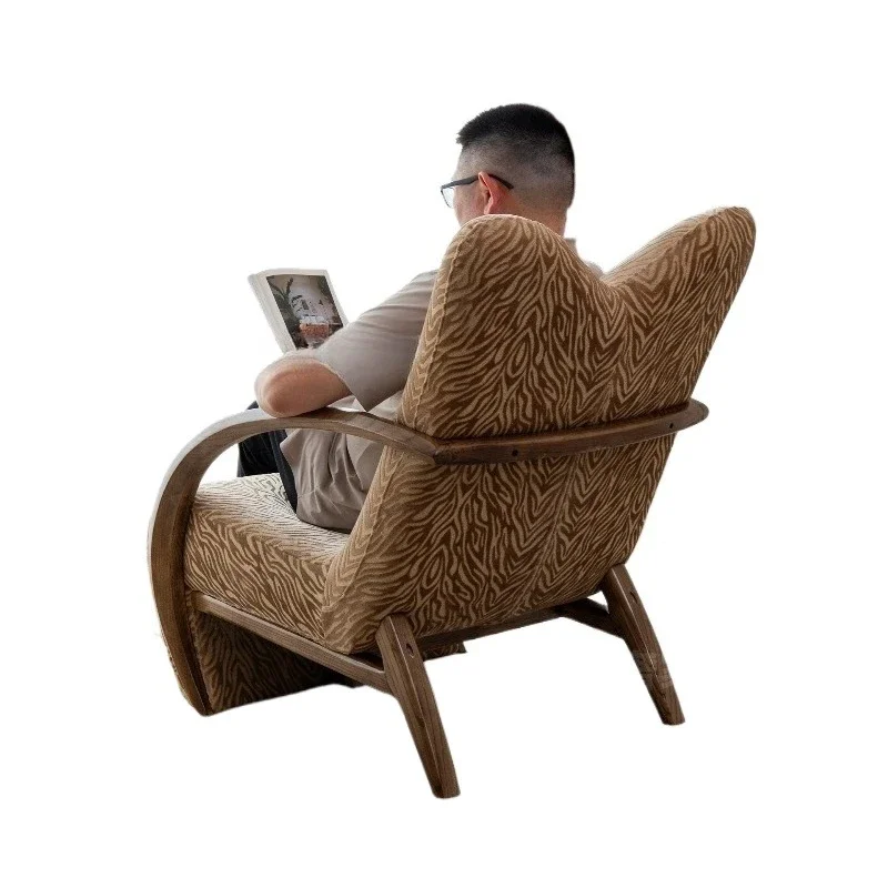 

Villa sofa chair living room balcony leisure designer comfortable single lazy sofa