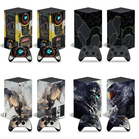Skinsticker Beschermende sticker Verwijderbare wrapcover voor X-box Series X-console en 2-controllers Killer Design voor XSX Skin