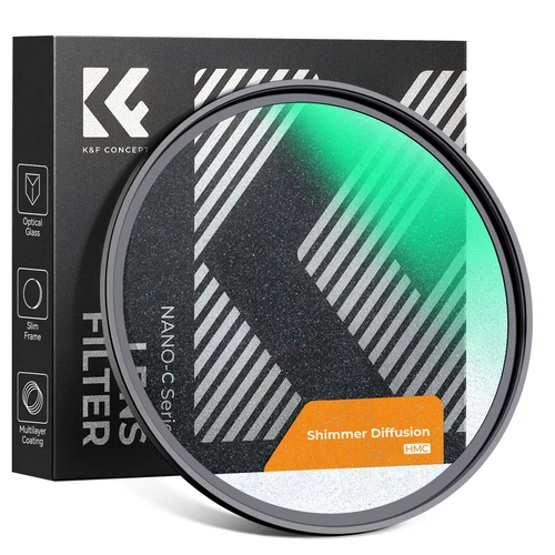 Imagen 2 del producto K&F Concept Nano-C Filtro de difusión brillante Efecto cinematográfico de ensueño Creando resaltado suave y limpio Halo Multi-revestimientos 49 mm-82 mm