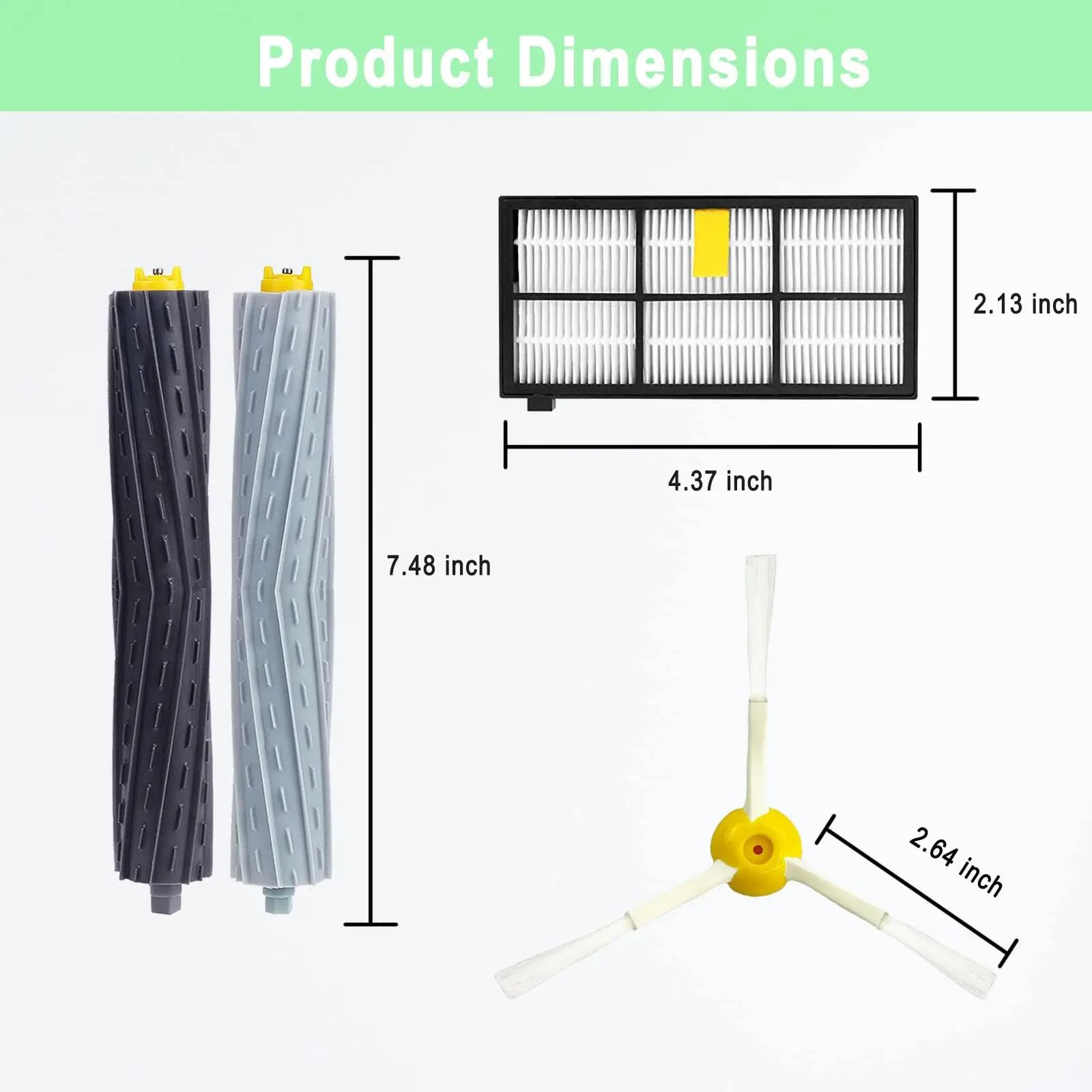 قطع غيار متوافقة مع رومبو رومبا ، سلسلة ، من ، من ، x ، من ، من ، من من ، من ، من ، من ، من ، من ، ، من ، ، من ، ، ، غي ، 9 ، 22 حزمة
